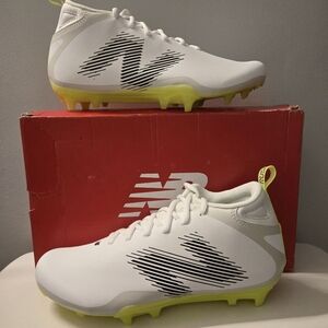 New Balance White and Yellow Athletic Shoes